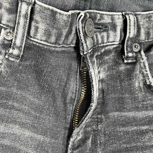 Moussy Vintage Jeans Size 27 Black Howa Skinny Distressed Pockets Japan - Picture 4 of 14